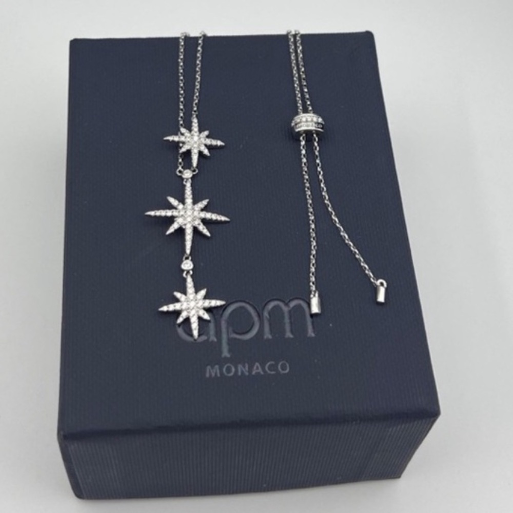 APM Monaco Silver Star Necklace